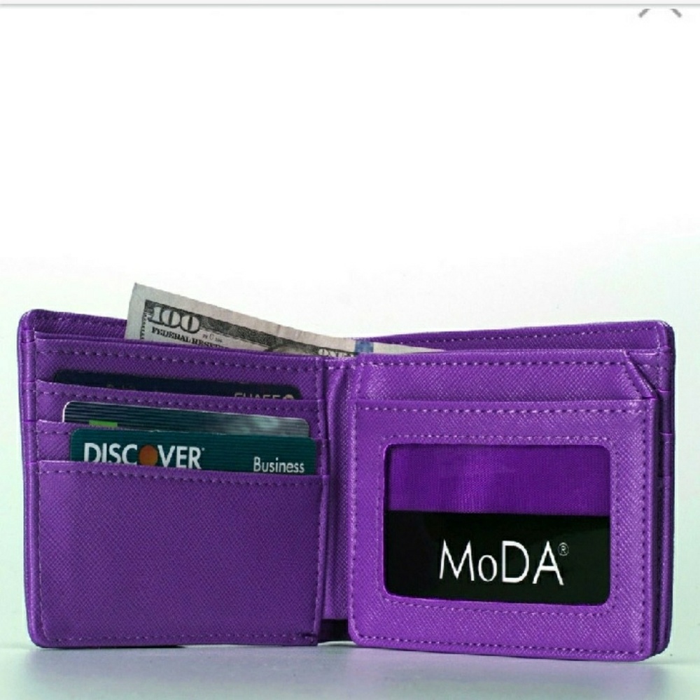 🎀 MoDa Bifold Wallet-Purple - Picture 5 of 5